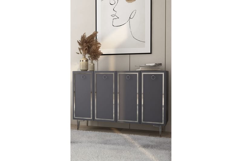 Velorae Konsollbord 120 cm - Antrasitt/Sølv - Møbler - Bord - Avlastningsbord & sidobord - Konsollbord & gangbord