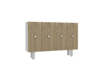 Velorae Konsollbord 120 cm - Hvit/Eik - Møbler - Bord - Avlastningsbord & sidobord - Konsollbord & gangbord