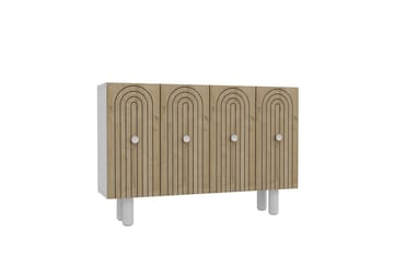 Velorae Konsollbord 120 cm - Hvit/Eik - Møbler - Bord - Avlastningsbord & sidobord - Konsollbord & gangbord