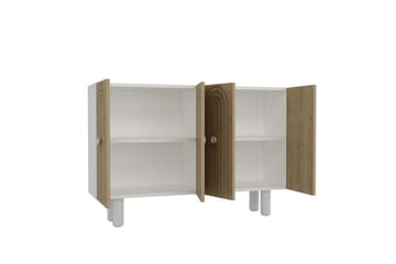 Velorae Konsollbord 120 cm - Hvit/Eik - Møbler - Bord - Avlastningsbord & sidobord - Konsollbord & gangbord