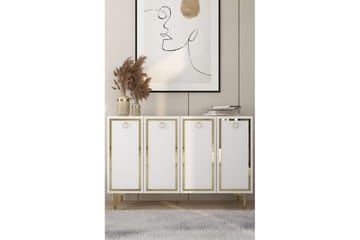 Velorae Konsollbord 120 cm - Hvit/Gull - Møbler - Bord - Avlastningsbord & sidobord - Konsollbord & gangbord