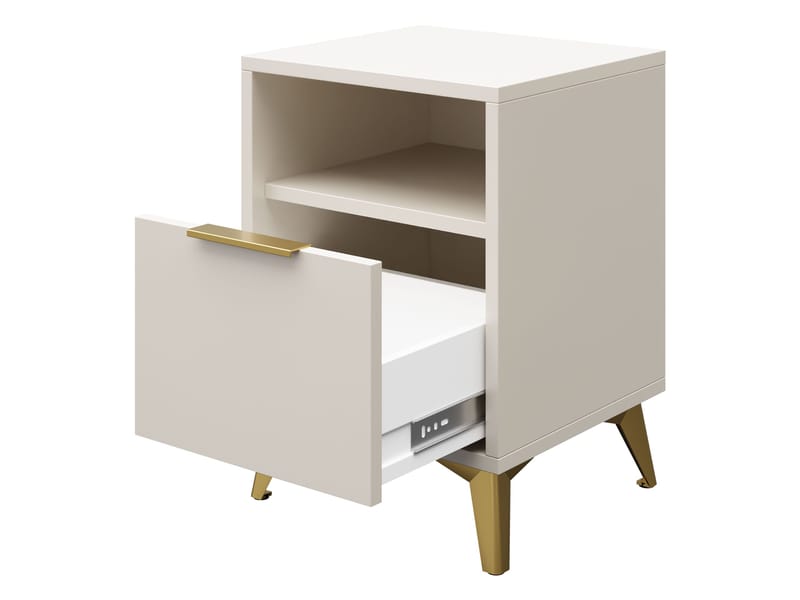 Vemdalen Nattbord 44 cm - brun - Møbler - Bord - Avlastningsbord & sidobord - Sengebord & nattbord