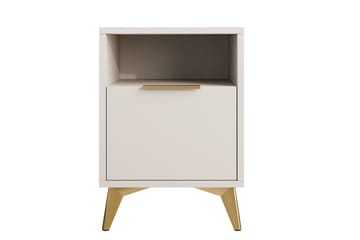Vemdalen Nattbord 44 cm - Sand beige - Møbler - Bord - Avlastningsbord & sidobord - Sengebord & nattbord