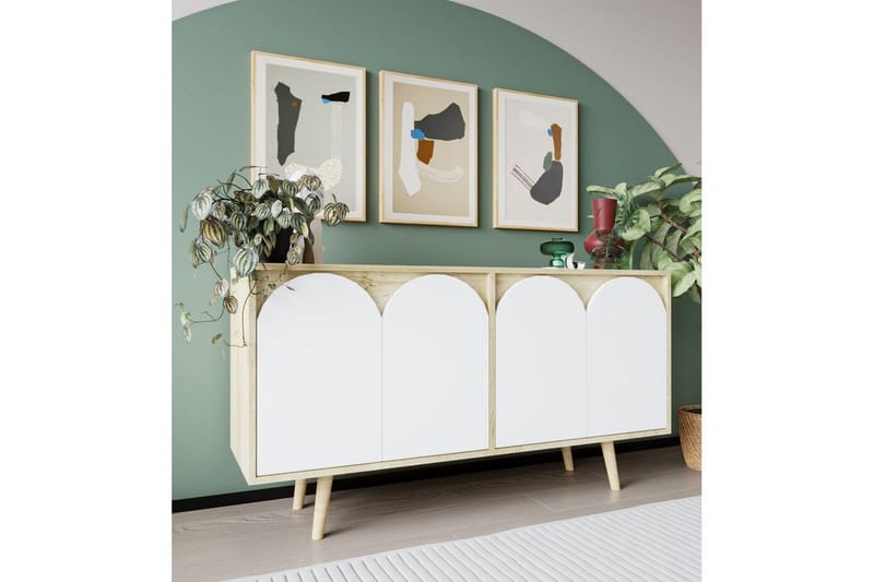 Venezia Konsollbord 150 cm - Brun/Hvit - Møbler - Bord - Avlastningsbord & sidobord - Konsollbord & gangbord