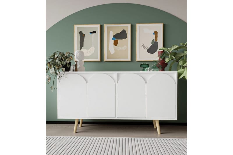 Venezia Konsollbord 150x150 cm - Hvit - Møbler - Bord - Avlastningsbord & sidobord - Konsollbord & gangbord