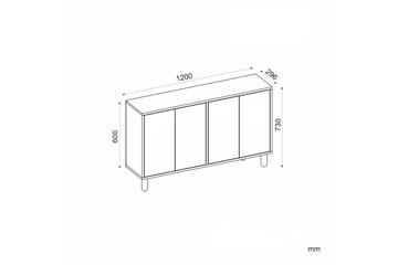 Veradia Konsollbord 120 cm - Eik - Møbler - Bord - Avlastningsbord & sidobord - Konsollbord & gangbord