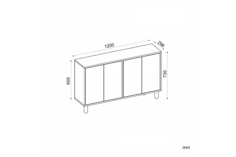 Veradia Konsollbord 120 cm - Eik - Møbler - Bord - Avlastningsbord & sidobord - Konsollbord & gangbord