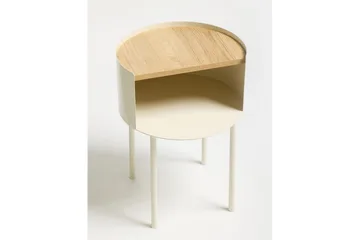 Veyric Sidebord 40 cm - Krem - Møbler - Bord - Avlastningsbord & sidobord - Lampebord & sidebord