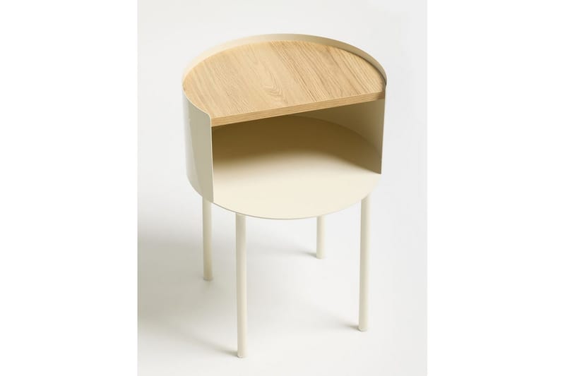 Veyric Sidebord 40 cm - Krem - Møbler - Bord - Avlastningsbord & sidobord - Lampebord & sidebord