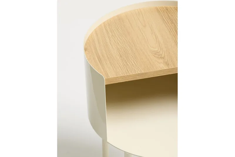 Veyric Sidebord 40 cm - Krem - Møbler - Bord - Avlastningsbord & sidobord - Lampebord & sidebord