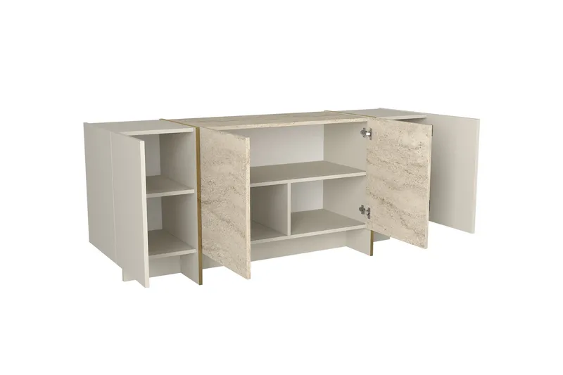 Veyron Konsollbord 180 cm - Beige/Sandstein - Møbler - Bord - Avlastningsbord & sidobord - Konsollbord & gangbord