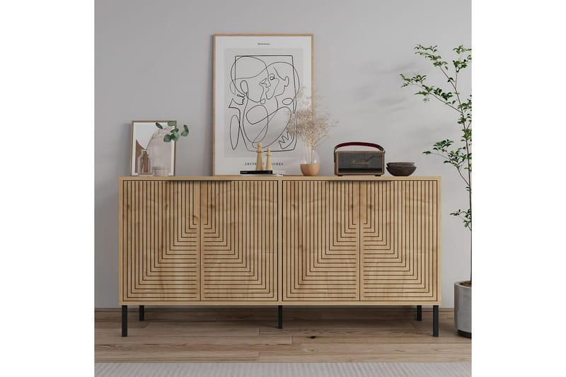 Vionis Konsollbord 150 cm - Eik - Møbler - Bord - Avlastningsbord & sidobord - Konsollbord & gangbord