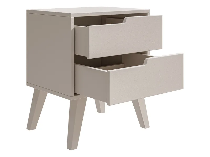 Virello Nattbord 45 cm - beige - Møbler - Bord - Avlastningsbord & sidobord - Sengebord & nattbord