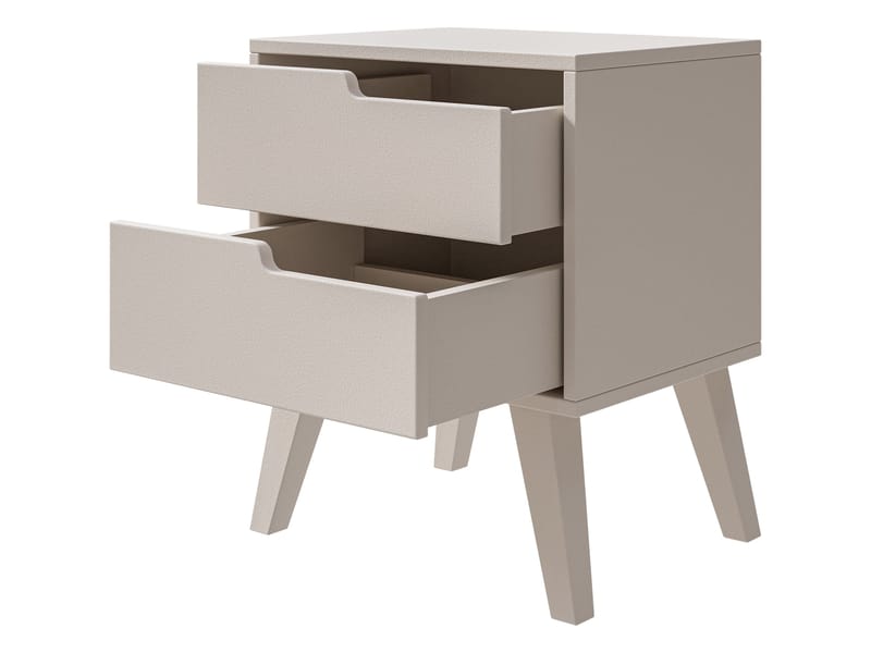 Virello Nattbord 45 cm - beige - Møbler - Bord - Avlastningsbord & sidobord - Sengebord & nattbord
