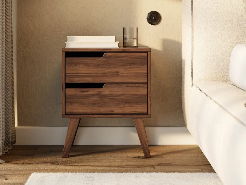 Virello Nattbord 45 cm - brun - Møbler - Bord - Avlastningsbord & sidobord - Sengebord & nattbord