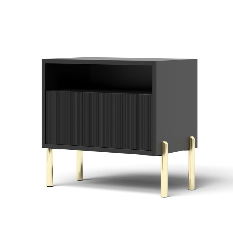 Virmani Nattbord 47 cm, Svart