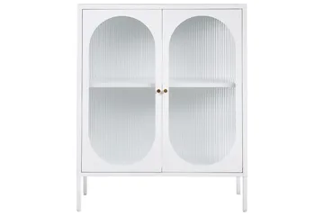 Vitrine Sarre Hvit, gull - Hvit, gull - Oppbevaring - Skap - Vitrineskap