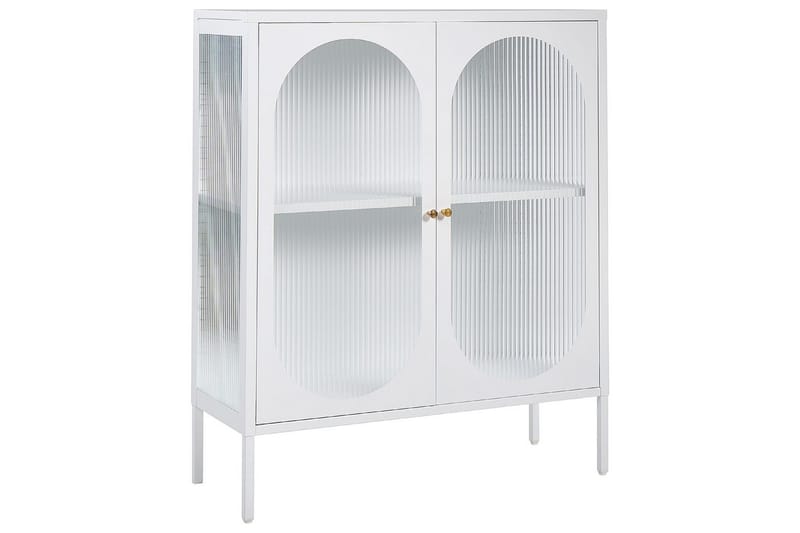 Vitrine Sarre Hvit, gull - Hvit, gull - Møbler - Bord - Avlastningsbord & sidobord - Konsollbord & gangbord