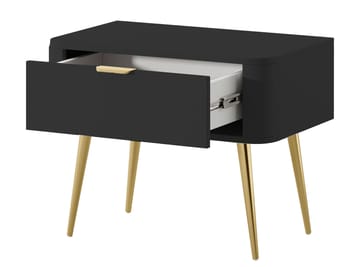 Walia Nattbord 63 cm - Svart - Møbler - Bord - Avlastningsbord & sidobord - Sengebord & nattbord