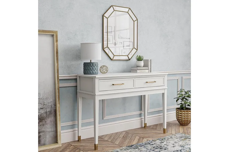 Westerleigh Konsollbord 105 cm Hvit - CosmoLiving - Møbler - Bord - Avlastningsbord & sidobord - Konsollbord & gangbord