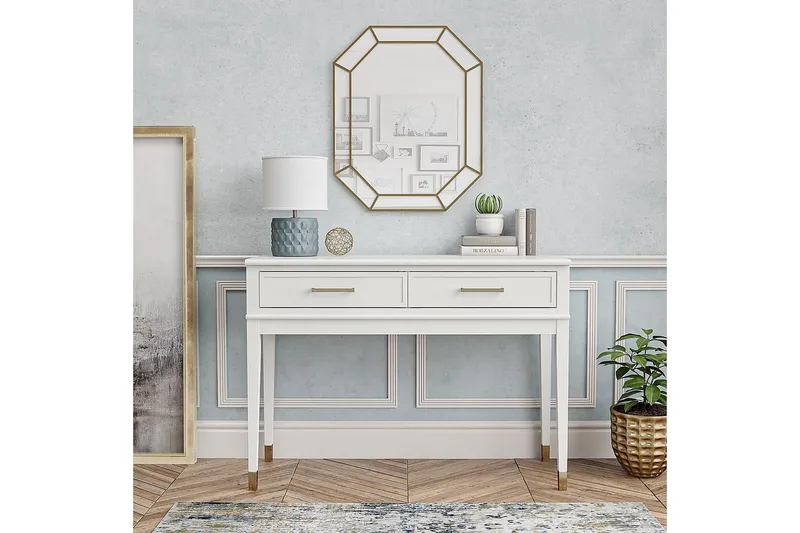 Westerleigh Konsollbord 105 cm Hvit - CosmoLiving - Møbler - Bord - Avlastningsbord & sidobord - Konsollbord & gangbord