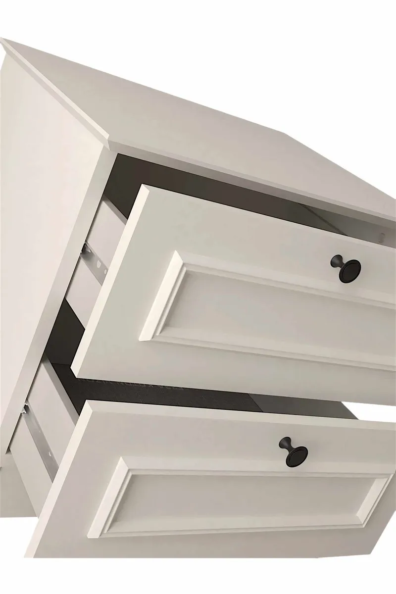 Wonthaggi nattbord 52 cm - Hvit - Møbler - Bord - Avlastningsbord & sidobord - Sengebord & nattbord