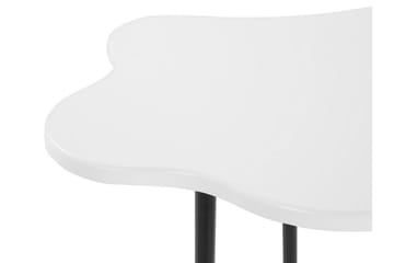 Yokley Sidebord 48 cm - Hvit/Svart - Møbler - Bord - Avlastningsbord & sidobord - Lampebord & sidebord