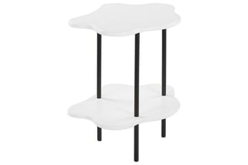 Yokley Sidebord 48 cm - Hvit/Svart - Møbler - Bord - Avlastningsbord & sidobord - Lampebord & sidebord