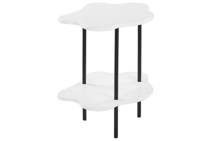 Yokley Sidebord 48 cm - Hvit/Svart - Møbler - Bord - Avlastningsbord & sidobord - Lampebord & sidebord