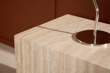 York Sidebord 25 cm - Beige - Møbler - Bord - Avlastningsbord & sidobord - Lampebord & sidebord