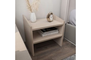 Zalric Nattbord 45 cm - Beige - Møbler - Bord - Avlastningsbord & sidobord - Sengebord & nattbord