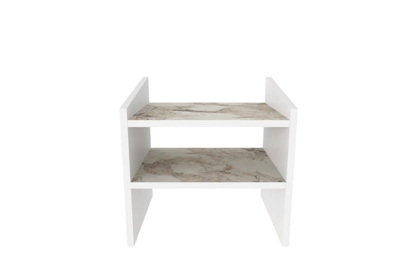 Zalric Nattbord 45 cm - Hvit - Møbler - Bord - Avlastningsbord & sidobord - Sengebord & nattbord