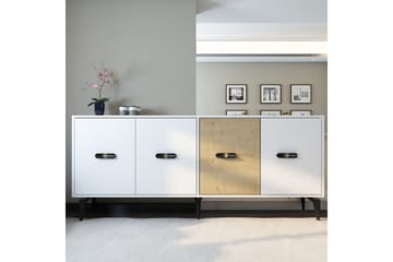 Zaven Konsollbord 180 cm - Hvit/Eik - Møbler - Bord - Avlastningsbord & sidobord - Konsollbord & gangbord