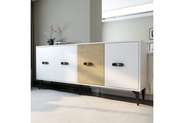 Zaven Konsollbord 180 cm - Hvit/Eik - Møbler - Bord - Avlastningsbord & sidobord - Konsollbord & gangbord