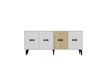 Zaven Konsollbord 180 cm - Hvit/Eik - Møbler - Bord - Avlastningsbord & sidobord - Konsollbord & gangbord