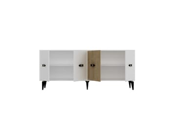 Zaven Konsollbord 180 cm - Hvit/Eik - Møbler - Bord - Avlastningsbord & sidobord - Konsollbord & gangbord