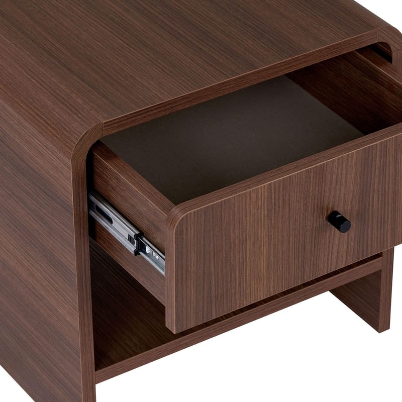 Zavio Nattbord 45x45x40 cm - Milano Walnut - Møbler - Bord - Avlastningsbord & sidobord - Sengebord & nattbord