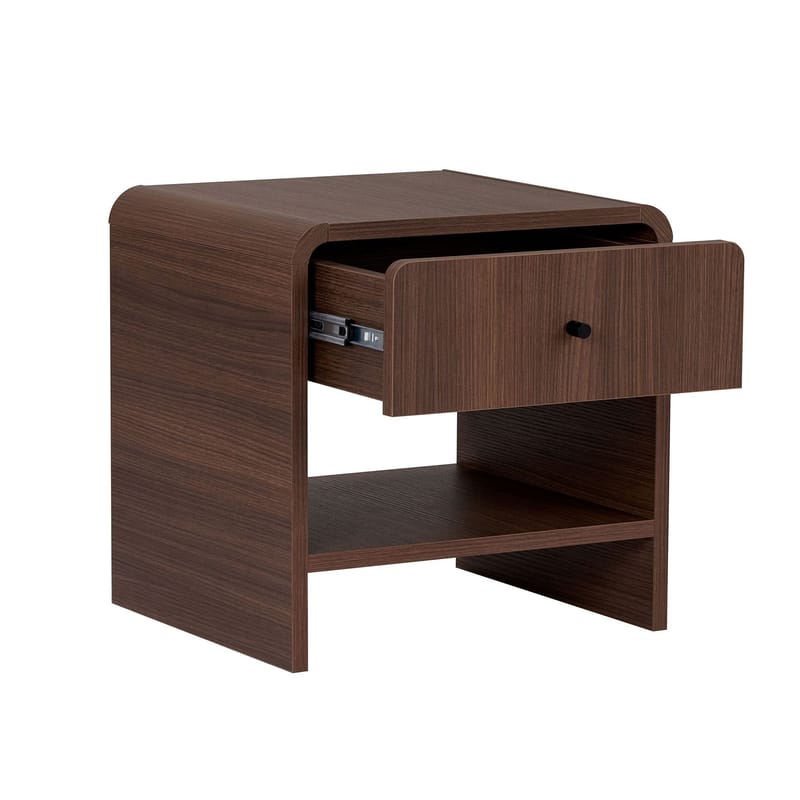 Zavio Nattbord 45x45x40 cm - Milano Walnut - Møbler - Bord - Avlastningsbord & sidobord - Sengebord & nattbord