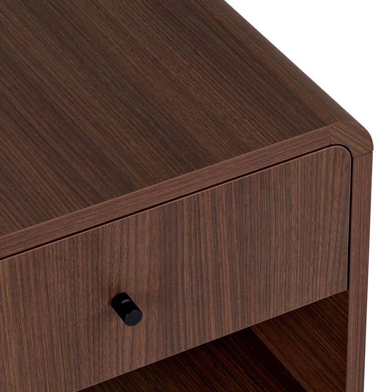 Zavio Nattbord 45x45x40 cm - Milano Walnut - Møbler - Bord - Avlastningsbord & sidobord - Sengebord & nattbord