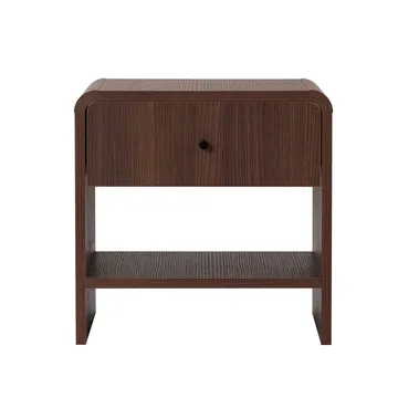 Zavio Nattbord 45x45x40 cm - Milano Walnut - Møbler - Bord - Avlastningsbord & sidobord - Sengebord & nattbord