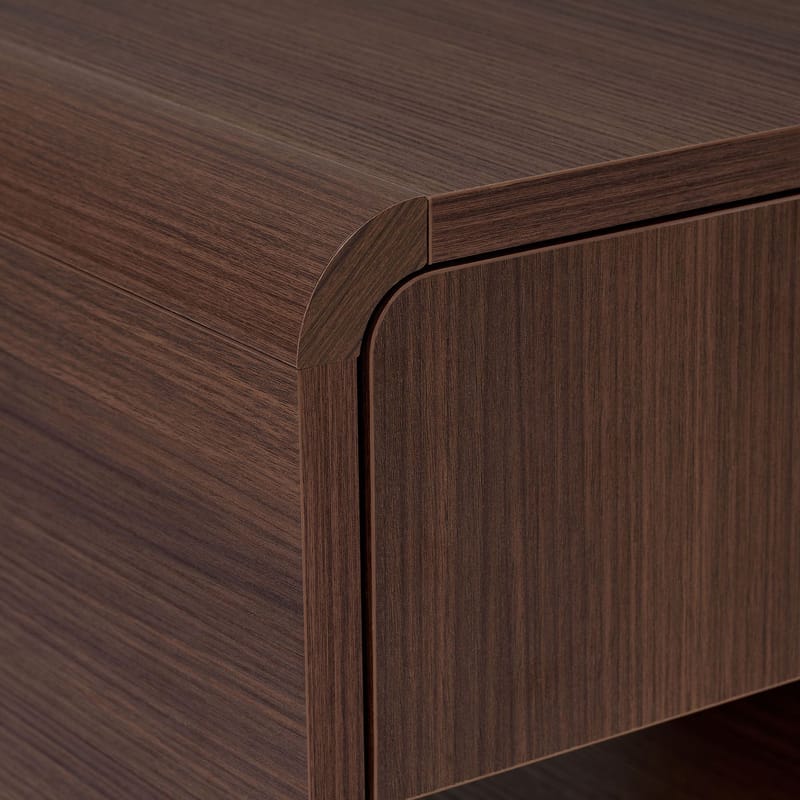 Zavio Nattbord 45x45x40 cm - Milano Walnut - Møbler - Bord - Avlastningsbord & sidobord - Sengebord & nattbord