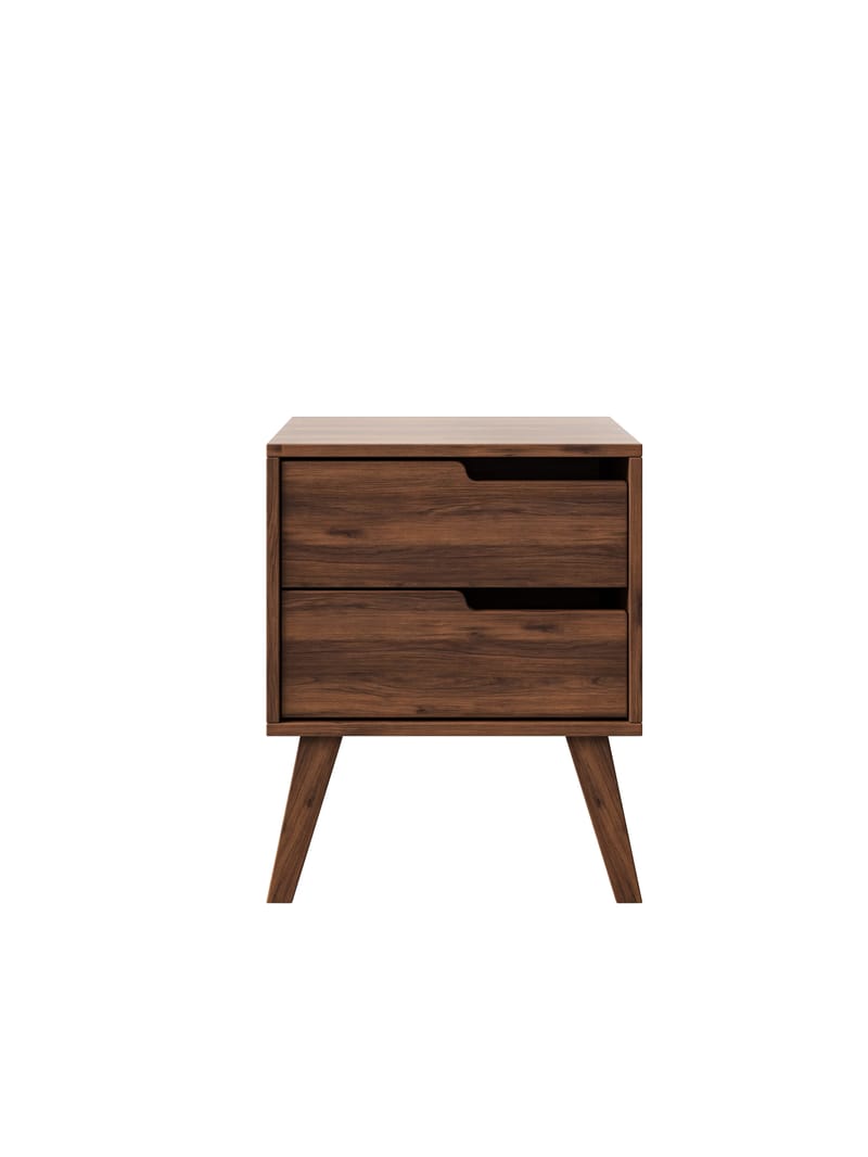 Zelto Nattbord 45 cm Høyre - Warmia valnøtt (valnøtttone) - Møbler - Bord - Avlastningsbord & sidobord - Sengebord & nattbord