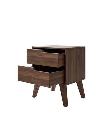 Zelto Nattbord 45 cm Høyre - Warmia valnøtt (valnøtttone) - Møbler - Bord - Avlastningsbord & sidobord - Sengebord & nattbord