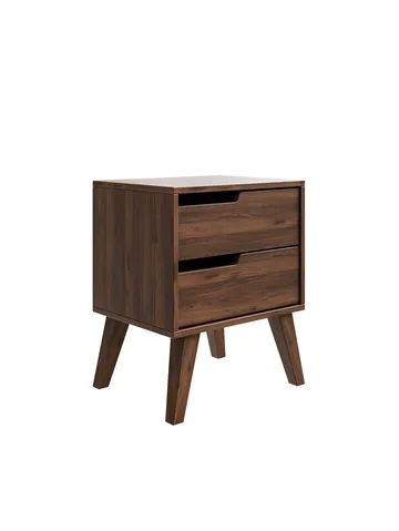 Zelto Nattbord 45 cm Venstre - Warmia valnøtt (valnøtttone) - Møbler - Bord - Avlastningsbord & sidobord - Sengebord & nattbord