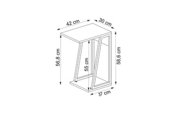 Zeric Sidebord 30 cm - Blå/Hvit - Møbler - Bord - Avlastningsbord & sidobord - Lampebord & sidebord