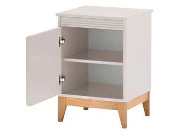 Zeylor Nattbord 45 cm i Tre med Oppbevaring og Skuffer - Hvit - Møbler - Bord - Avlastningsbord & sidobord - Sengebord & nattbord