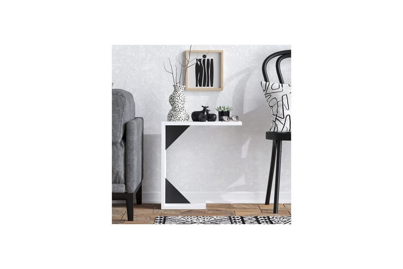 Zoey Sidebord 40 cm - Sort/Hvit - Møbler - Bord - Avlastningsbord & sidobord - Lampebord & sidebord