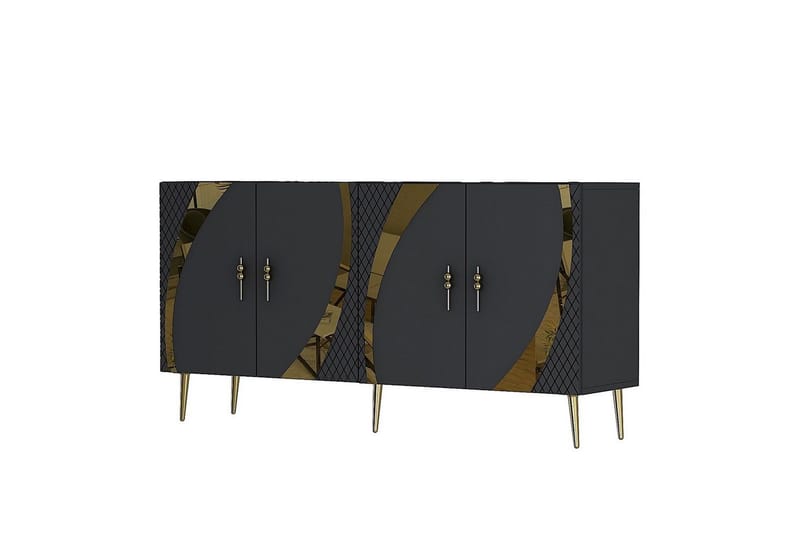 Zoman Konsollbord 150 cm - Gull/Antrasitt - Møbler - Bord - Avlastningsbord & sidobord - Konsollbord & gangbord