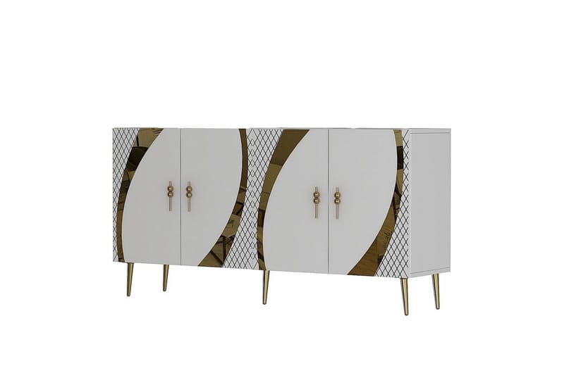 Zoman Konsollbord 150 cm - Gull/Hvit - Møbler - Bord - Avlastningsbord & sidobord - Konsollbord & gangbord