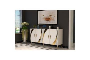 Zoman Konsollbord 150 cm - Gull/Hvit - Møbler - Bord - Avlastningsbord & sidobord - Konsollbord & gangbord